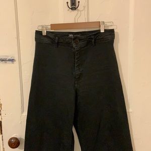 Zara the marine straight black jeans size 8
